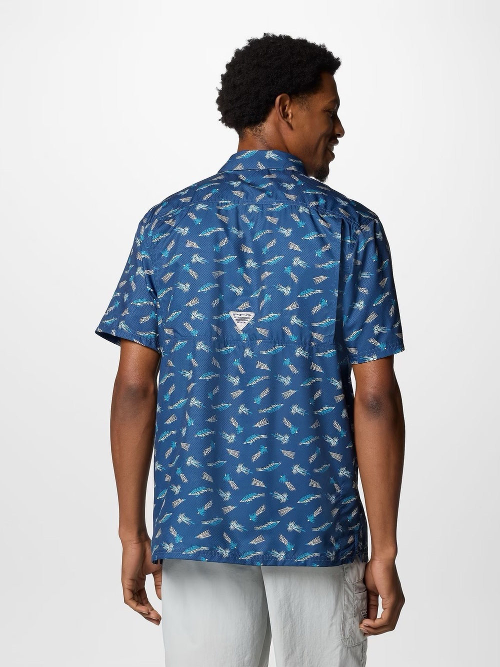 NWT Columbia Men’s Blue PFG Super Slack Tide Camp Shirt - Picture 5 of 16